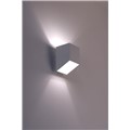 Loftowy kinkiet Rubik krótki biały lampa ścienna do korytarza