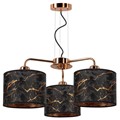 Elegancka lampa wisząca Kamino 3 żyrandol abażurowy glamour