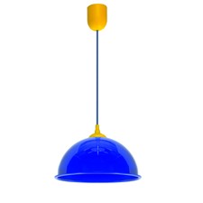 Klasyczna lampa wisząca Hobi niebieska do pokoju