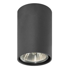 Lampa Tuba Simba czarna sufitowa oświetlenie punktowe plafon LED
