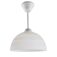 Lampa wisząca Cyrkonia A biała klasyczna żyrandol retro do salonu