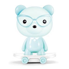 Lampka dekoracyjna Bear Skater niebieska