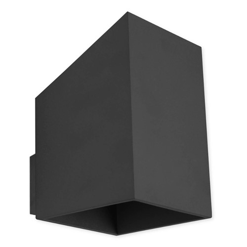 Loftowy kinkiet Rubik długi czarny lampa ścienna do salonu