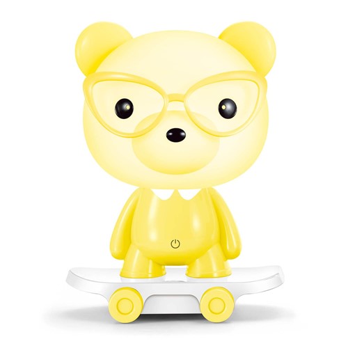Lampka dekoracyjna Bear Skater żółta